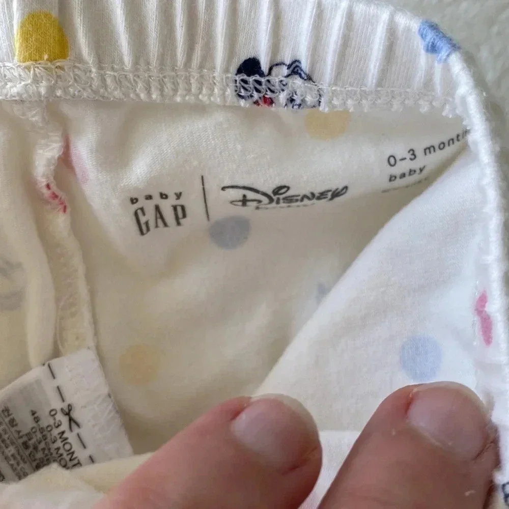 Baby gap white sweetheart Minnie Mouse Disney outfit set